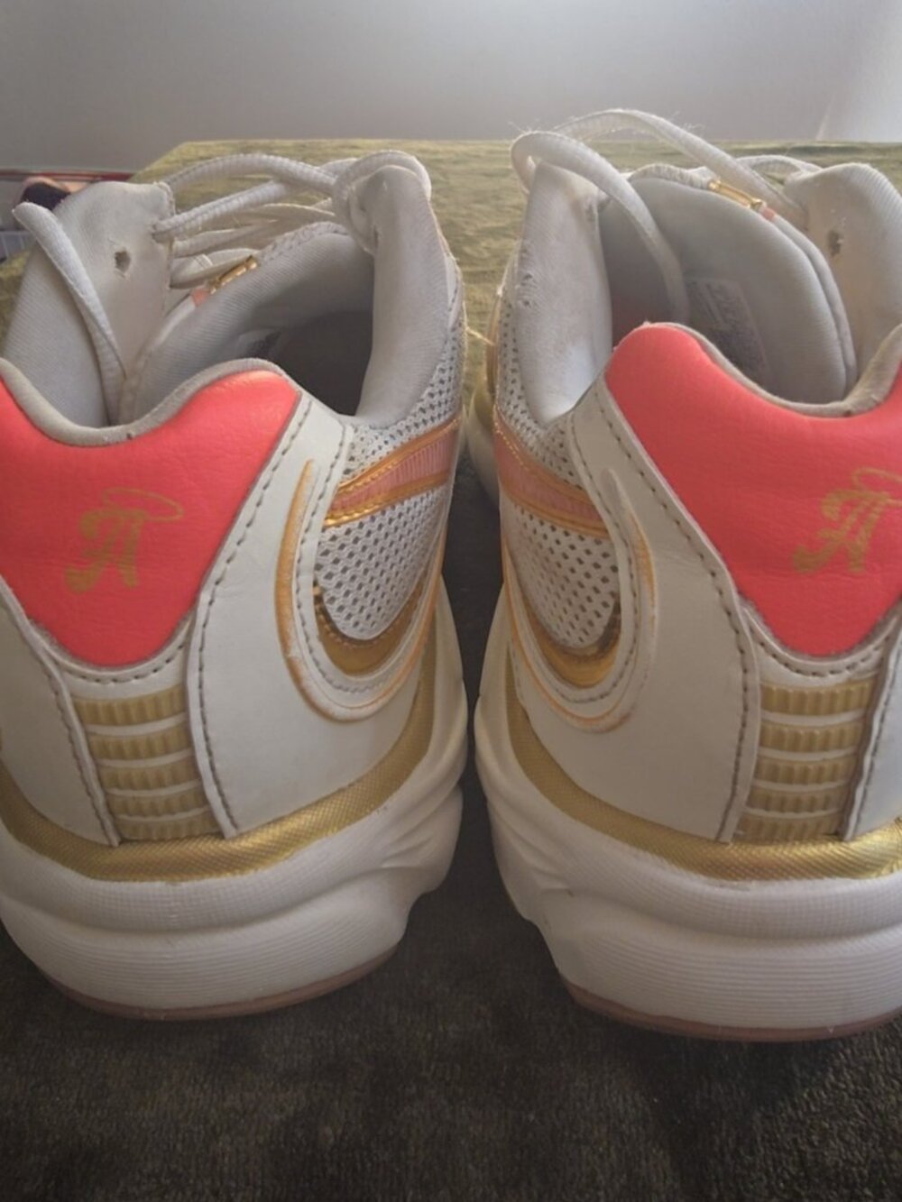 Reebok x Angel Reese Premier Road Plus VI Chalk Sunset Coral Women's 7 - Picture 6 of 10